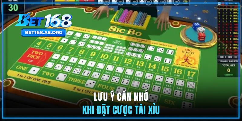 Lưu ý cần nhớ khi đặt cược Tài Xỉu